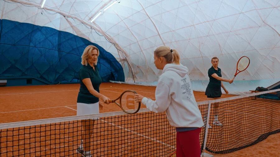 Tenisový trénink s Andreou Hlaváčkovou